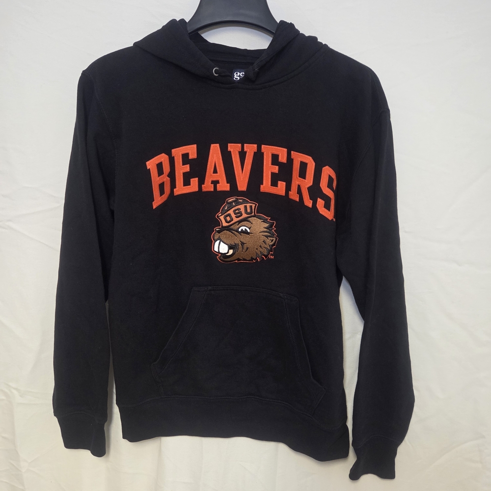 Gear For Sports Black and Orange "Benny the Beaver" Beavers Hoodie Size Small